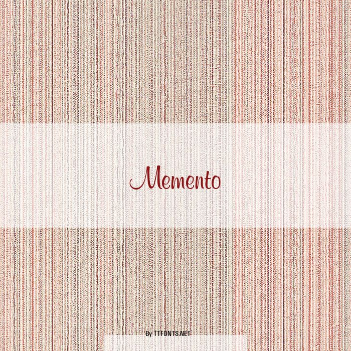 Memento example