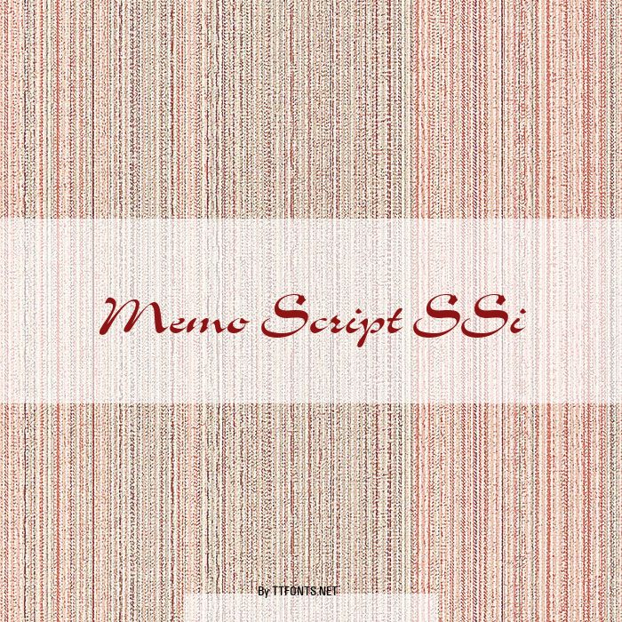 Memo Script SSi example