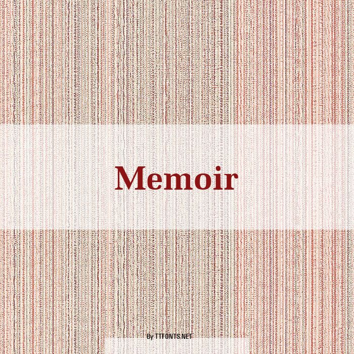 Memoir example