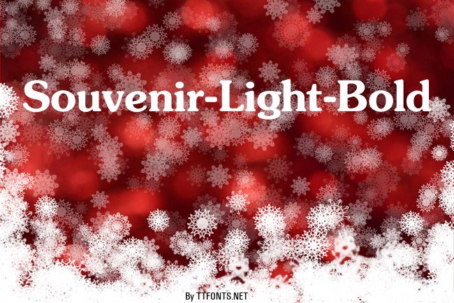 Souvenir-Light-Bold example