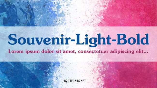 Souvenir-Light-Bold example