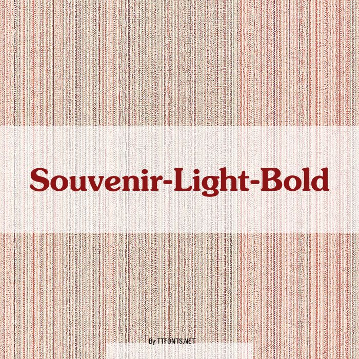 Souvenir-Light-Bold example