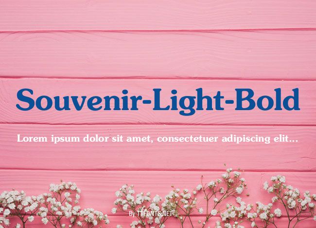 Souvenir-Light-Bold example