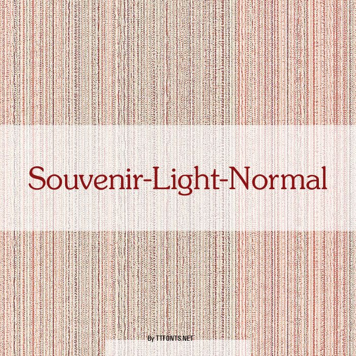 Souvenir-Light-Normal example