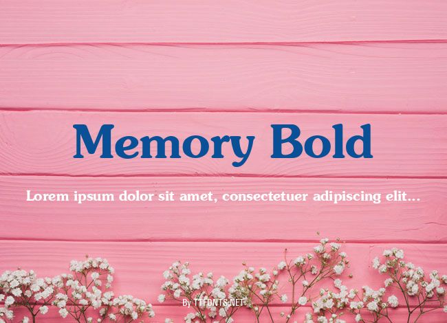 Memory Bold example