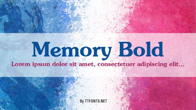 Memory Bold example