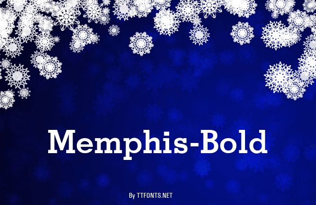 Memphis-Bold example