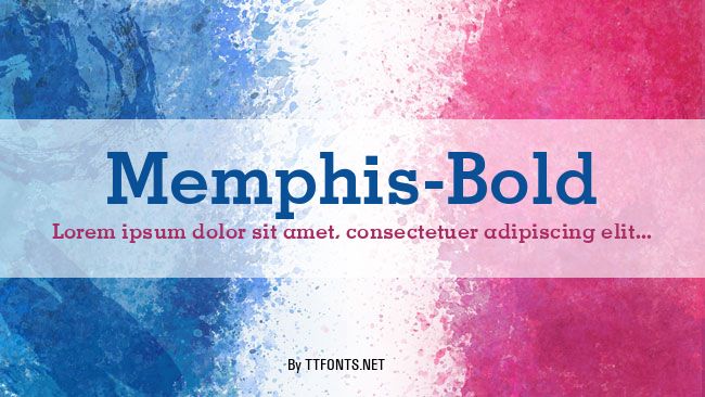 Memphis-Bold example