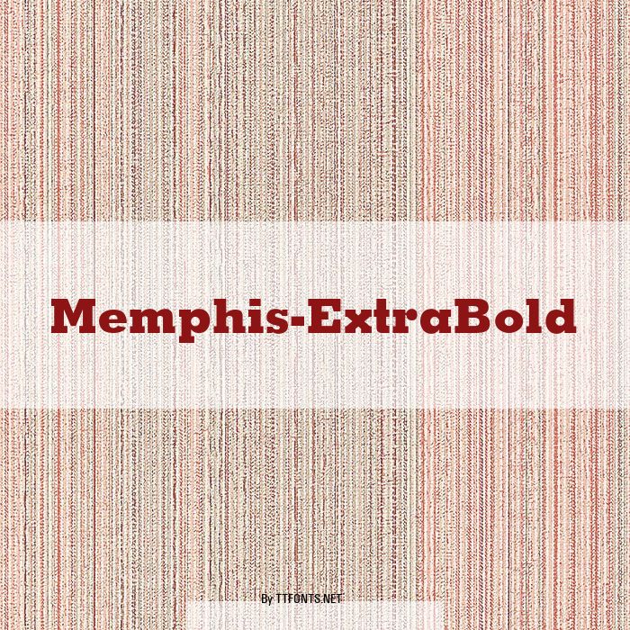 Memphis-ExtraBold example
