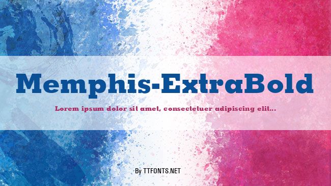 Memphis-ExtraBold example