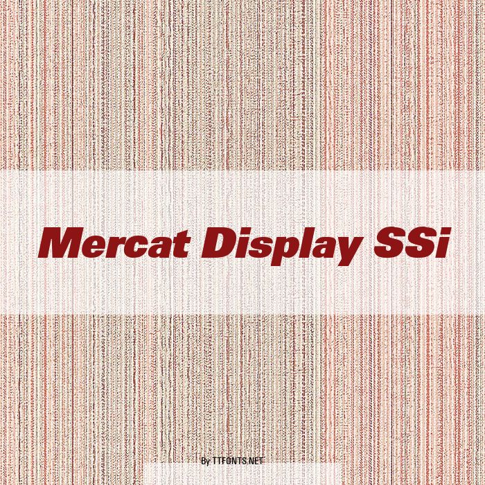 Mercat Display SSi example