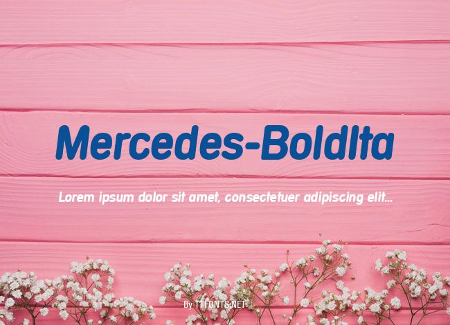 Mercedes-BoldIta example