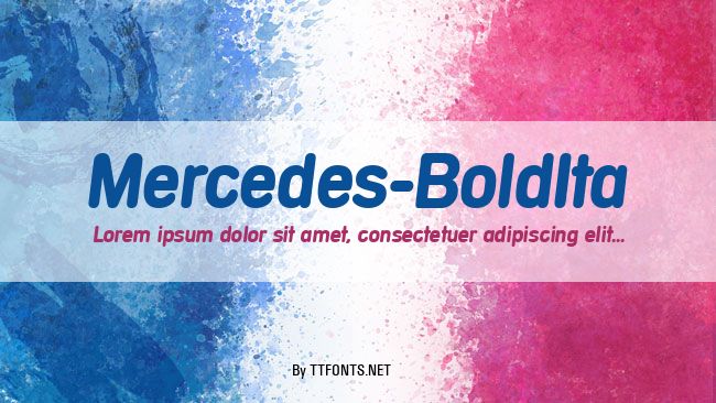 Mercedes-BoldIta example