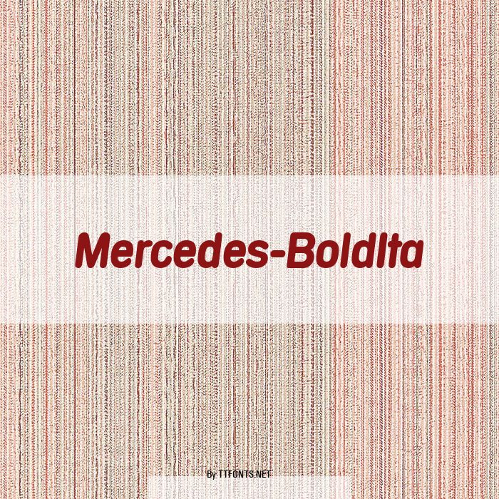 Mercedes-BoldIta example