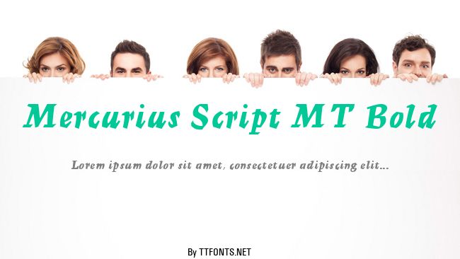 Mercurius Script MT Bold example