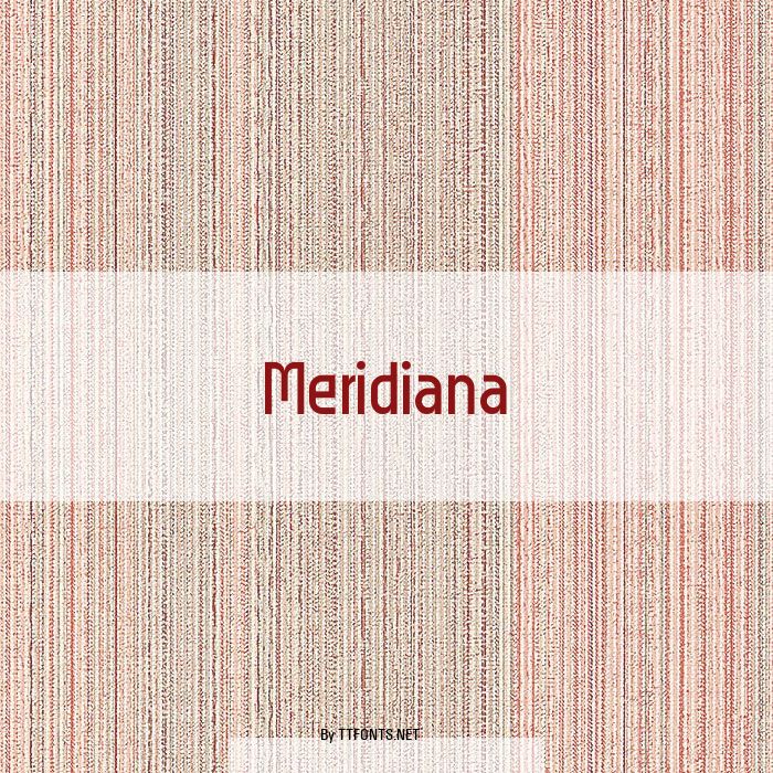 Meridiana example