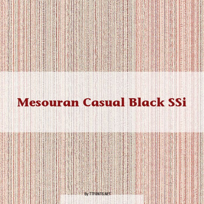 Mesouran Casual Black SSi example