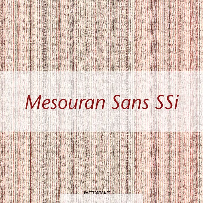 Mesouran Sans SSi example
