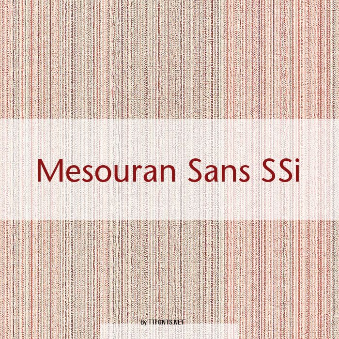 Mesouran Sans SSi example