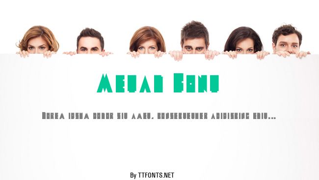 Metal Font example