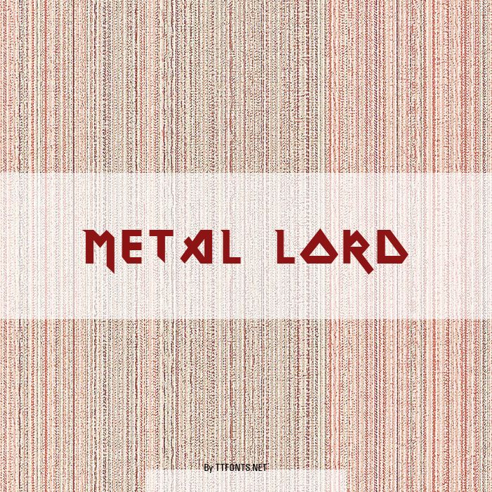 Metal Lord example