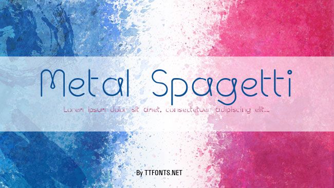 Metal Spagetti example