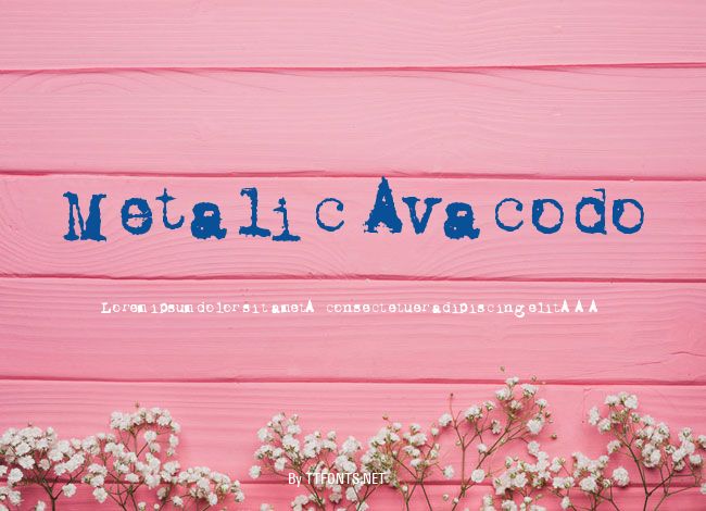 Metalic Avacodo example