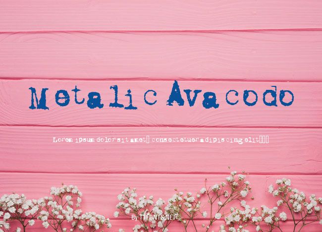 Metalic Avacodo example
