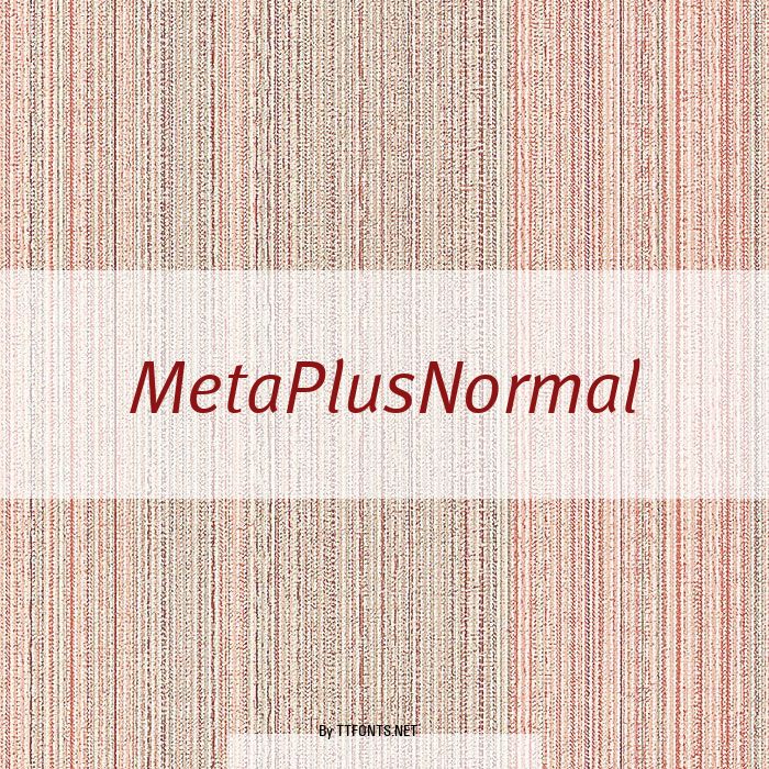 MetaPlusNormal example
