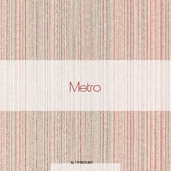 Metro example