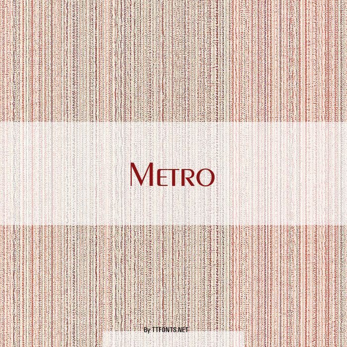 Metro example