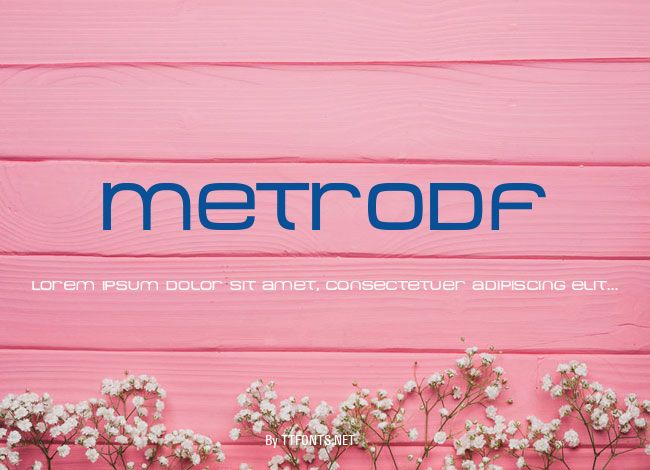 MetroDF example