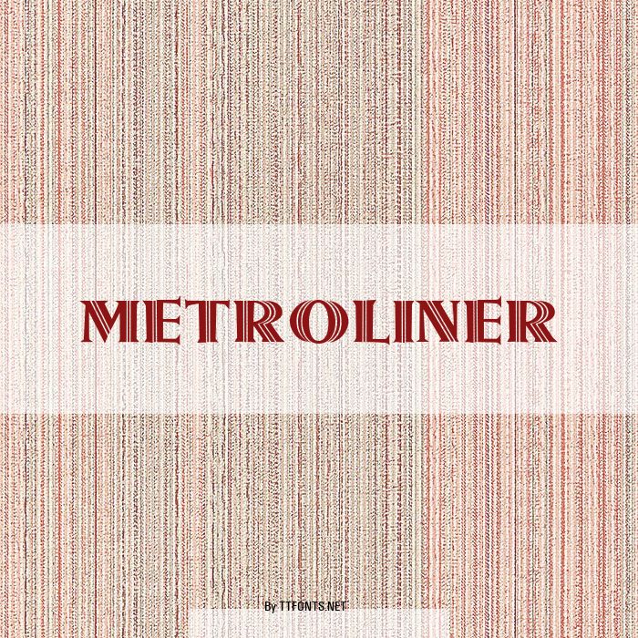 Metroliner example