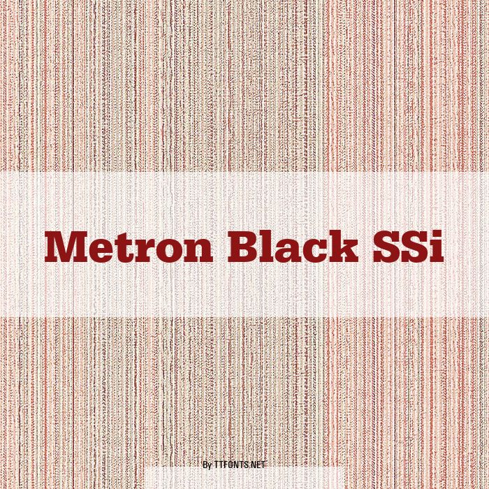 Metron Black SSi example