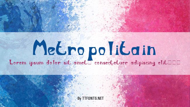 Metropolitain example