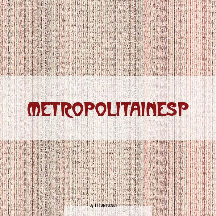 MetropolitainesP example