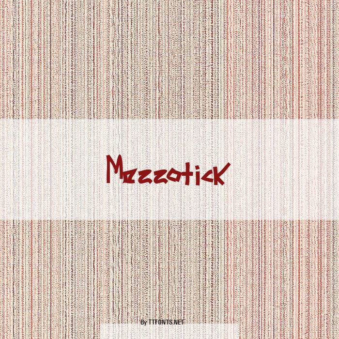 Mezzotick example
