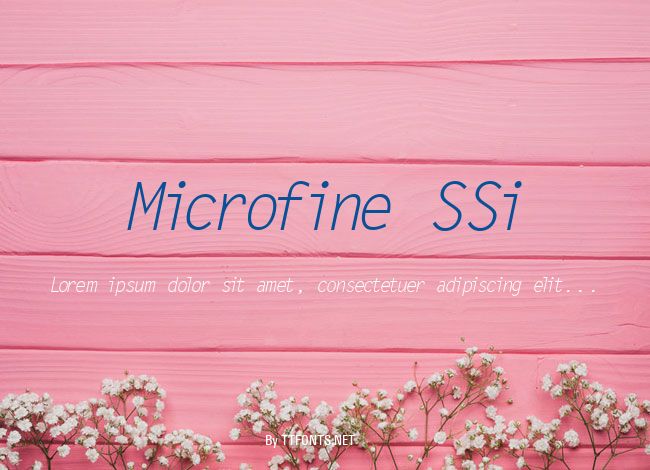 Microfine SSi example