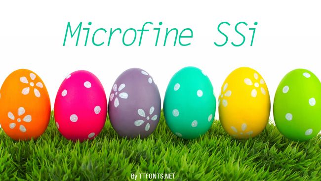 Microfine SSi example