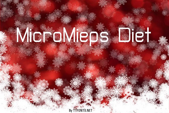 MicroMieps Diet example