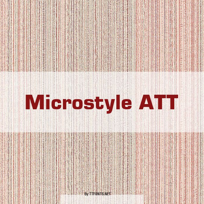 Microstyle ATT example