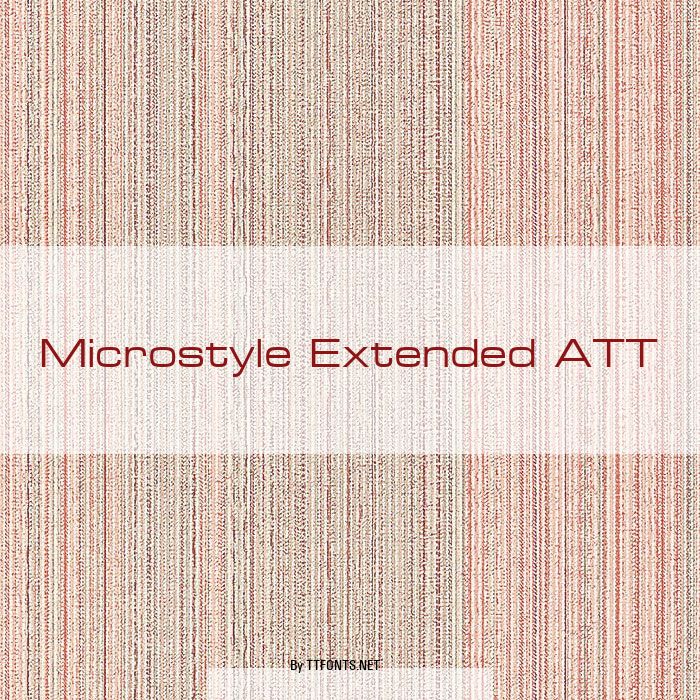 Microstyle Extended ATT example
