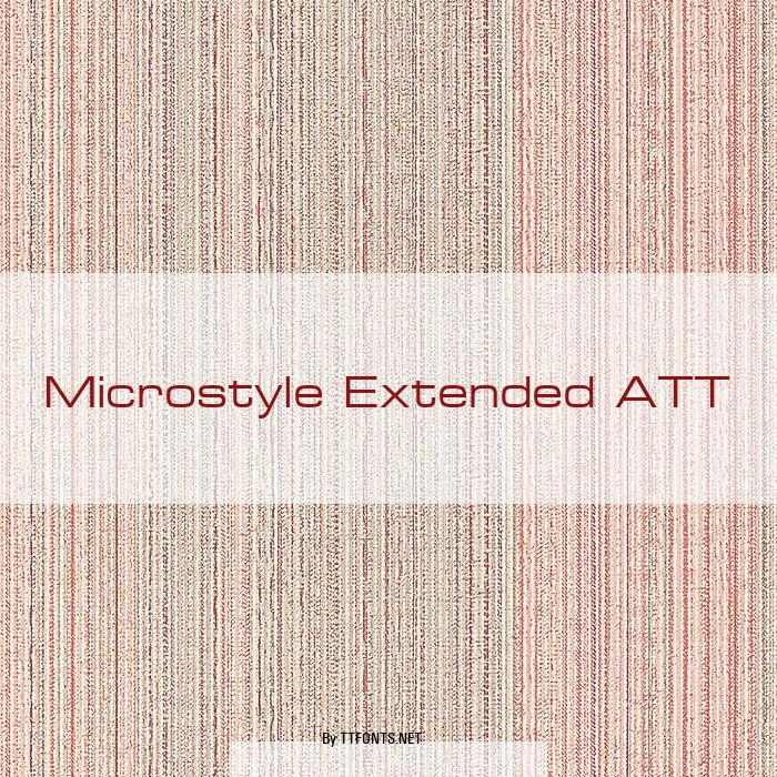 Microstyle Extended ATT example