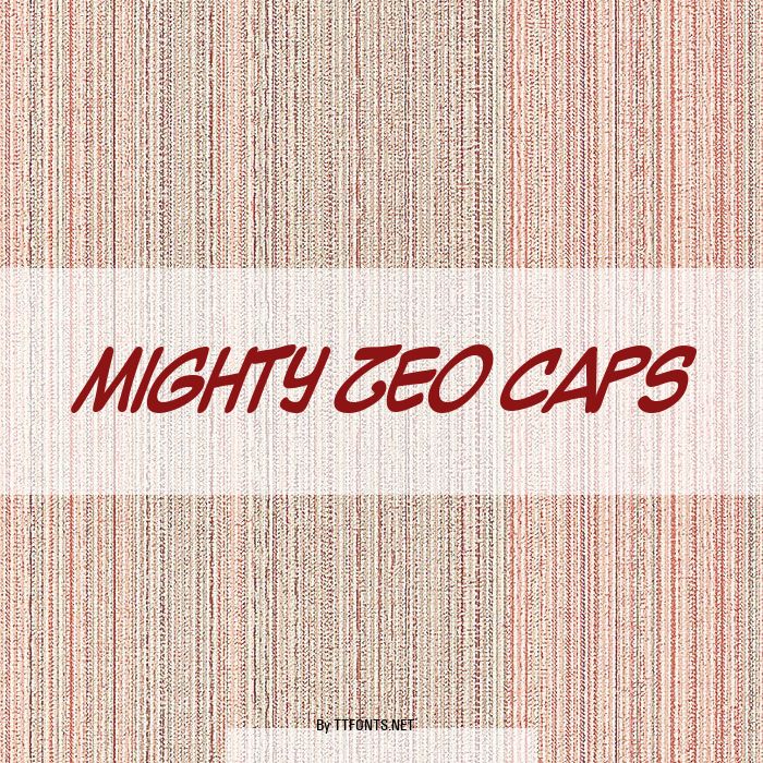 Mighty Zeo Caps example