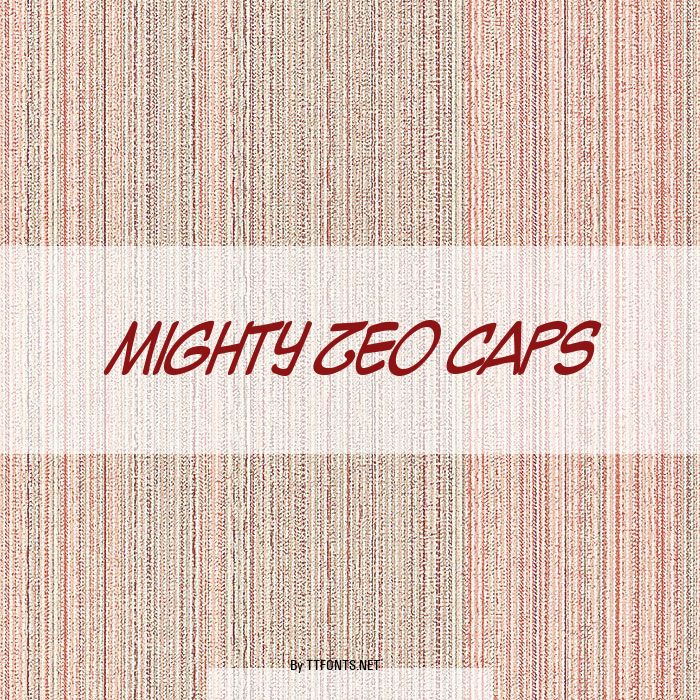 Mighty Zeo Caps example