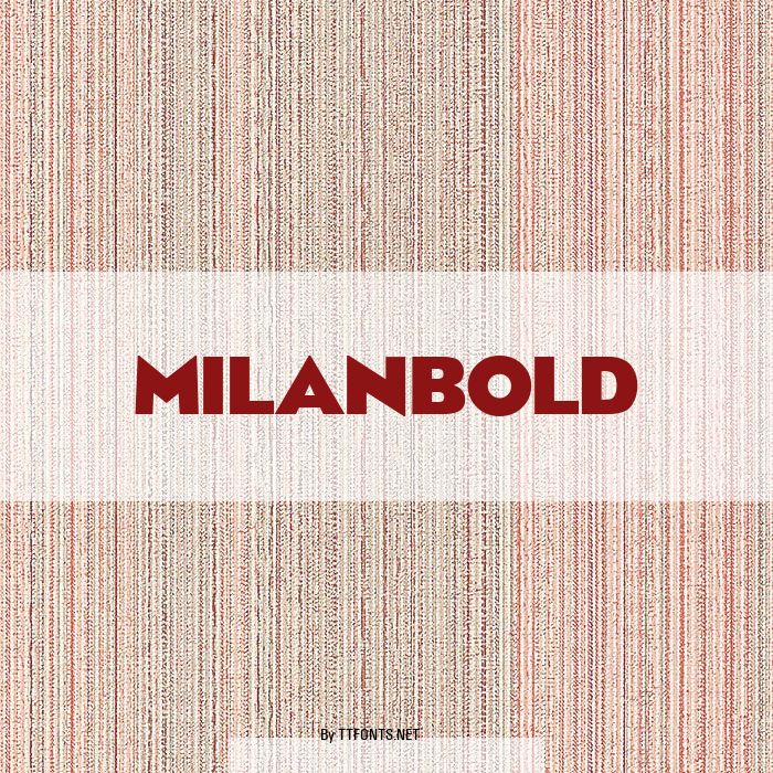 MilanBold example