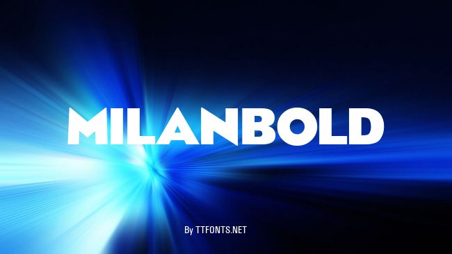 MilanBold example