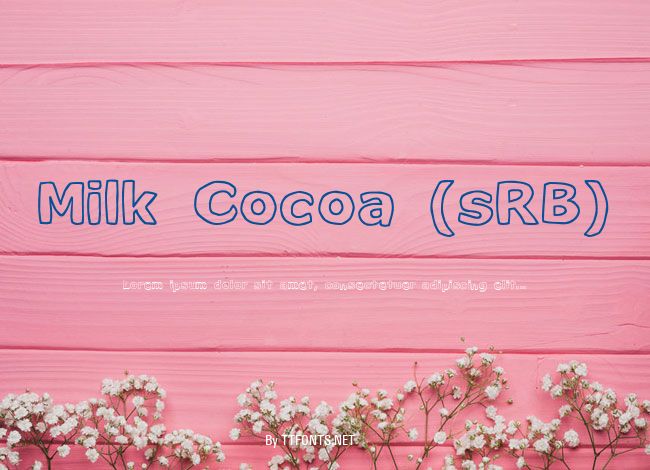 Milk Cocoa (sRB) example