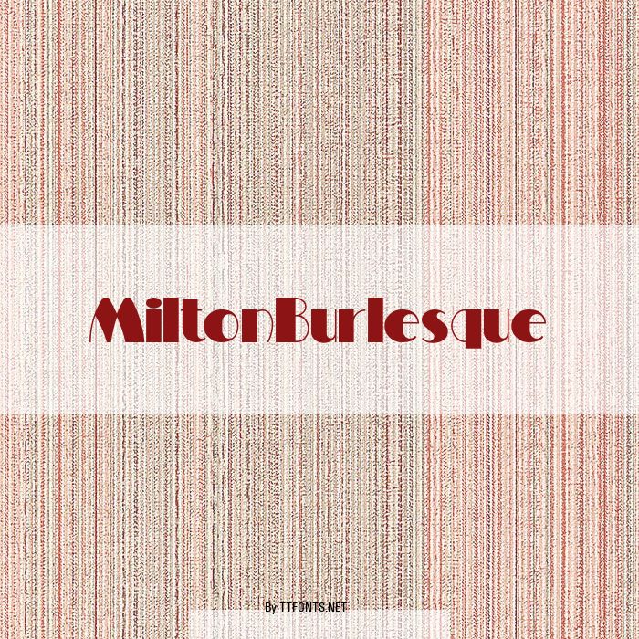 MiltonBurlesque example