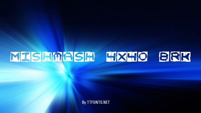 Mishmash 4x4o BRK example